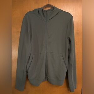 Men's Lululemon Full Zip Hoodie Green Medium